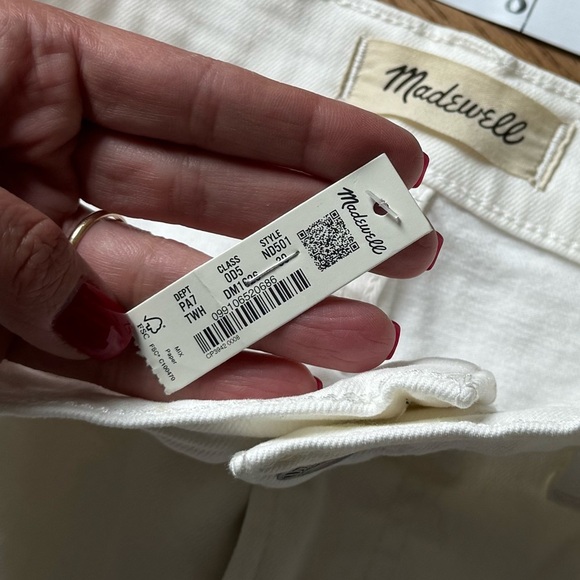 Madewell The Perfect Vintage Jean - Size 30 Petite - NWT - White Denim - Picture 6 of 10